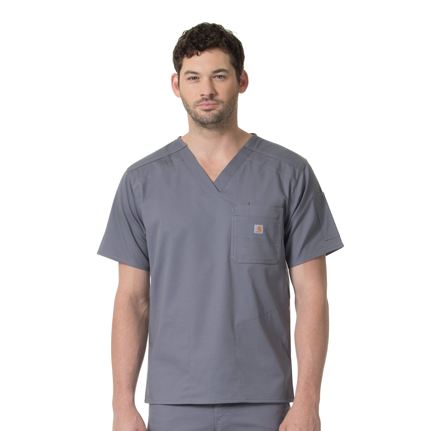 Slim Fit Six Pocket V-Neck Top